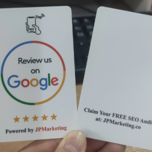 google review card tap nfc