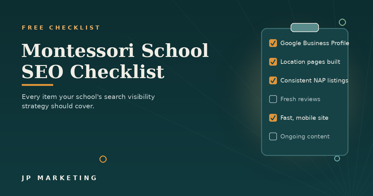 Montessori School SEO Checklist